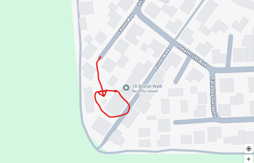 Map showing the location of Wholesome Holistics at 16 Brunel Walk, Fairfield Park, Stotfold, SG5 4GE, highlighted with a circle.